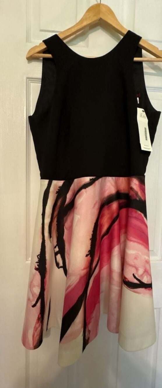 EUC Nha Khanh Floral Print Sleeveless Fit & Flare Mini Dress w/ Back Tie, size 1